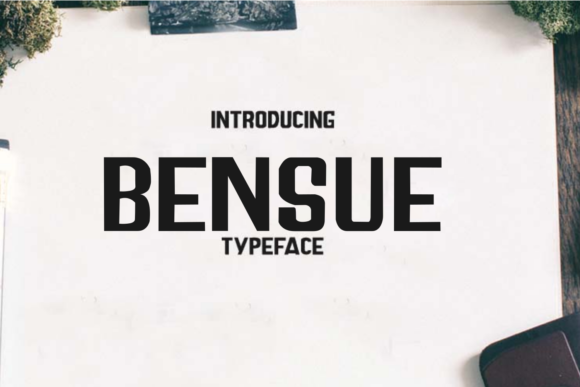 Bensue: A Geometric Display Font for Editorial Impact