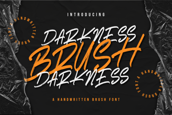 Bring Your Craft Projects to Life with Darkness Brush Font