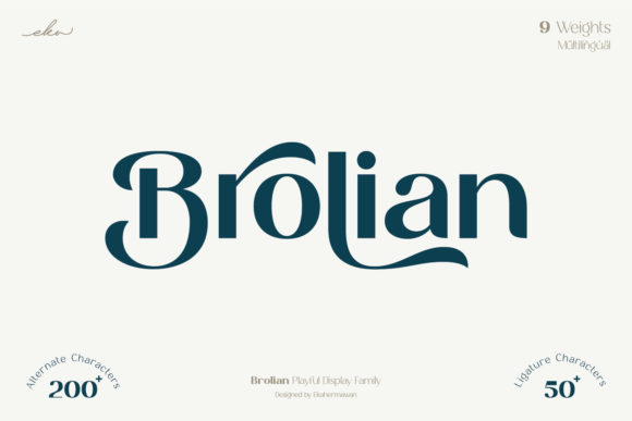 Brolian: A Font Review for Real-World Branding