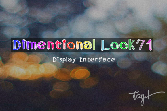 Dimensional Look71: The Friendly Font for Maker Projects