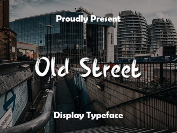 Old Street: The Craft Maker's Brushed Display Font for Physical Products