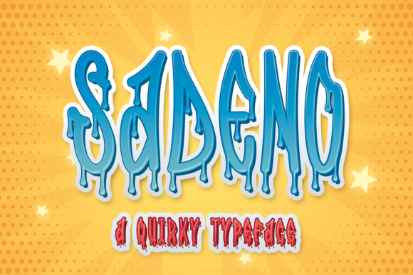 Sadeno: A Display Font for Quirky and Spooky Digital Projects