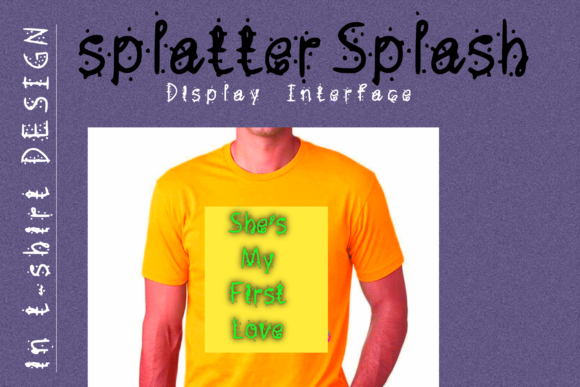 Splatter Splash: Adding a Playful Touch with a Display Font