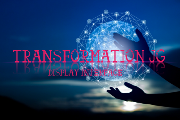Transformation JG: A Friendly Display Font for Creative Products