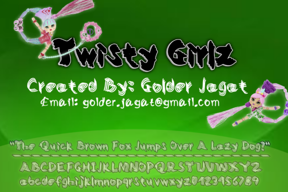 Twisty Girlz: A Playful Typeface for Editorial Personality